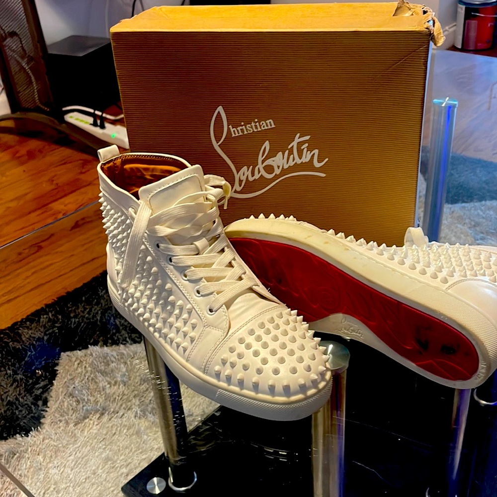 White Cristian Louboutin size 11